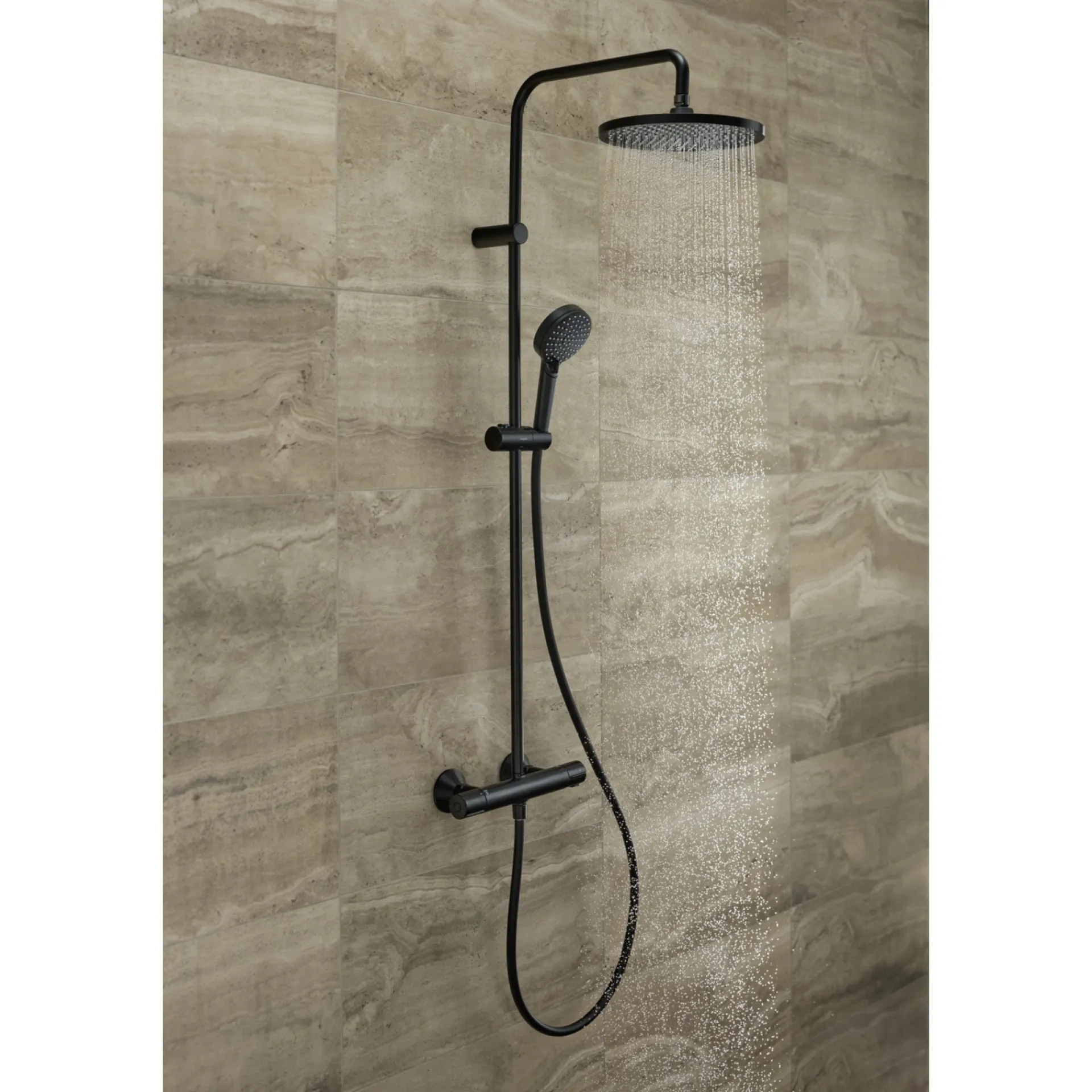 Hot Hansgrohe VERNIS 240 1JET ECOSMART BRUSESYSTEM MAT SORT