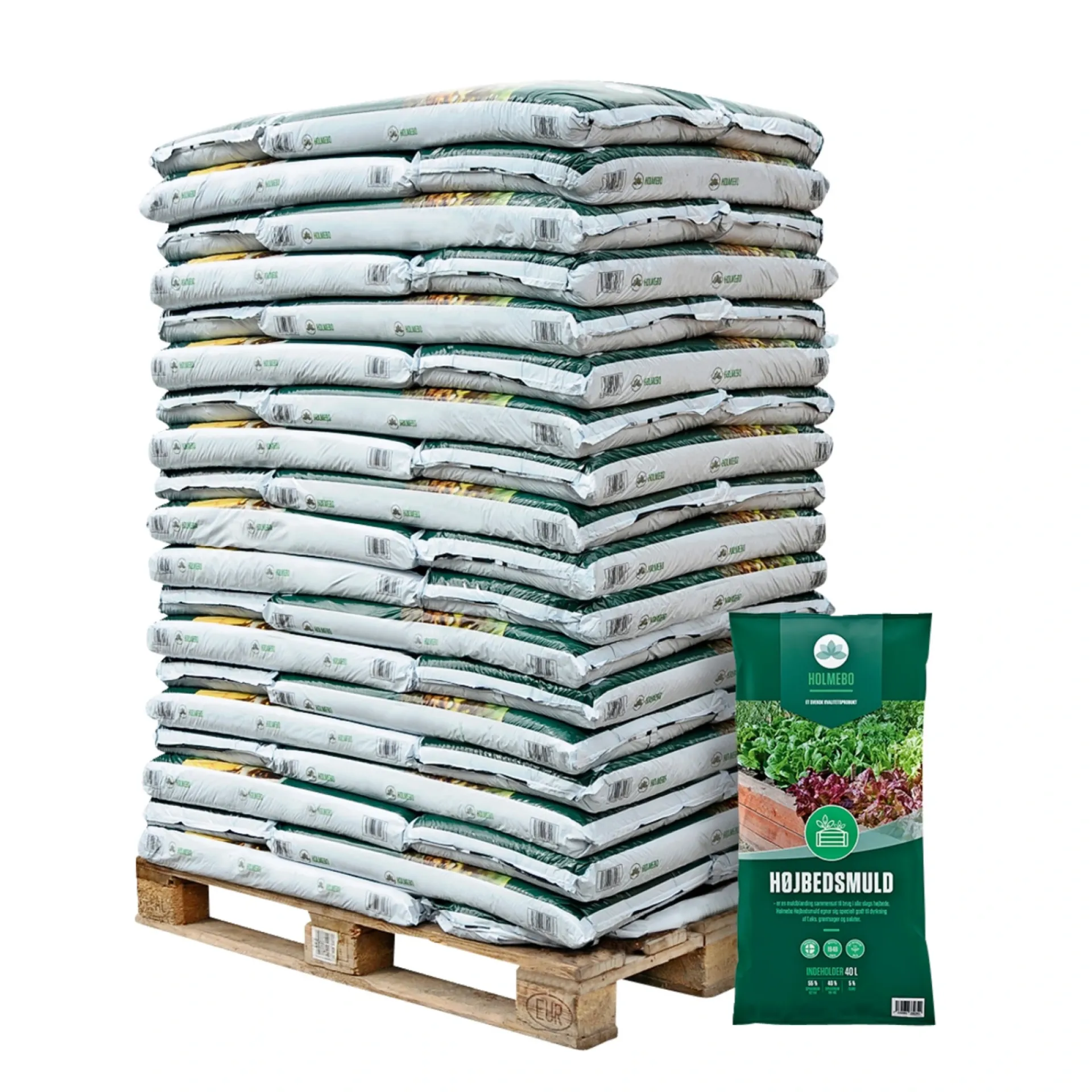 Hot HOLMEBO 60 POSER Á 40 LTR HØJBEDSMULD 2400 L