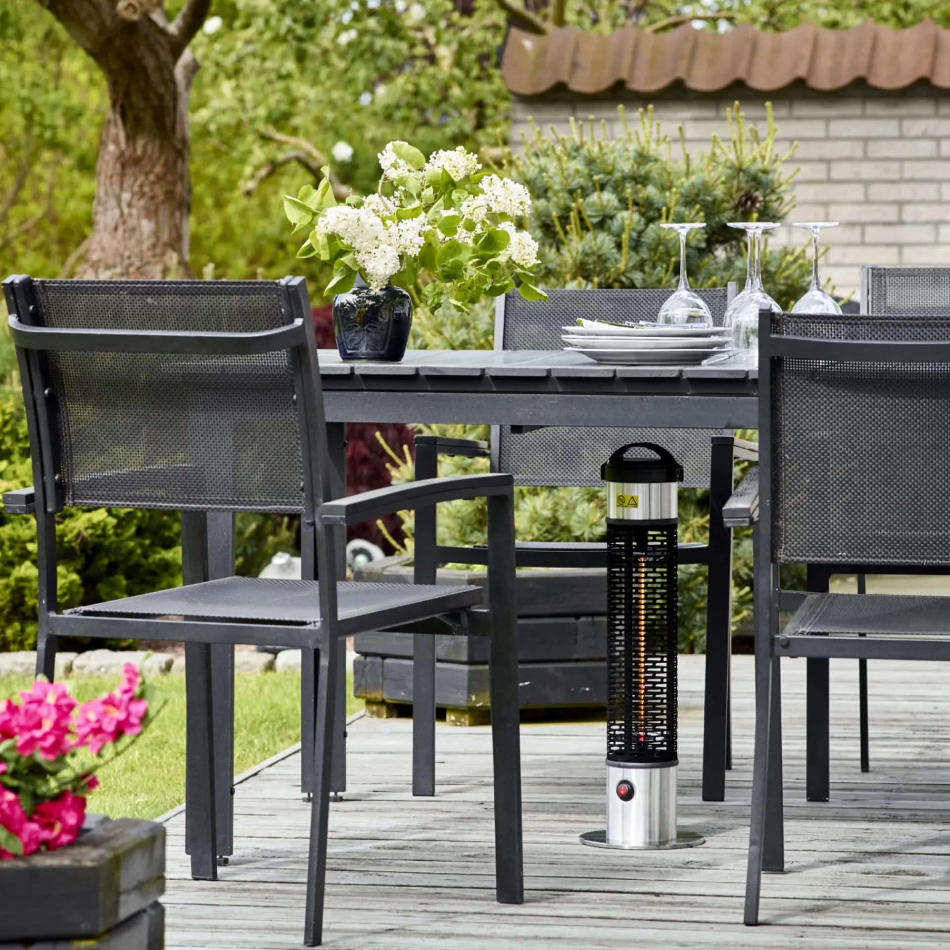 Online Hortus 211-370 TERRASSEVARMER SØLV 1200 W