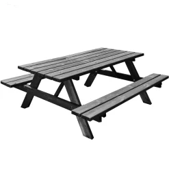 Outlet Hortus 801-056PC BORDBÆNKESÆT SORT