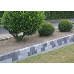 Outlet IBF BONDESTEN KANTBLOK 14 X 14 X 21 CM GRÅMIX