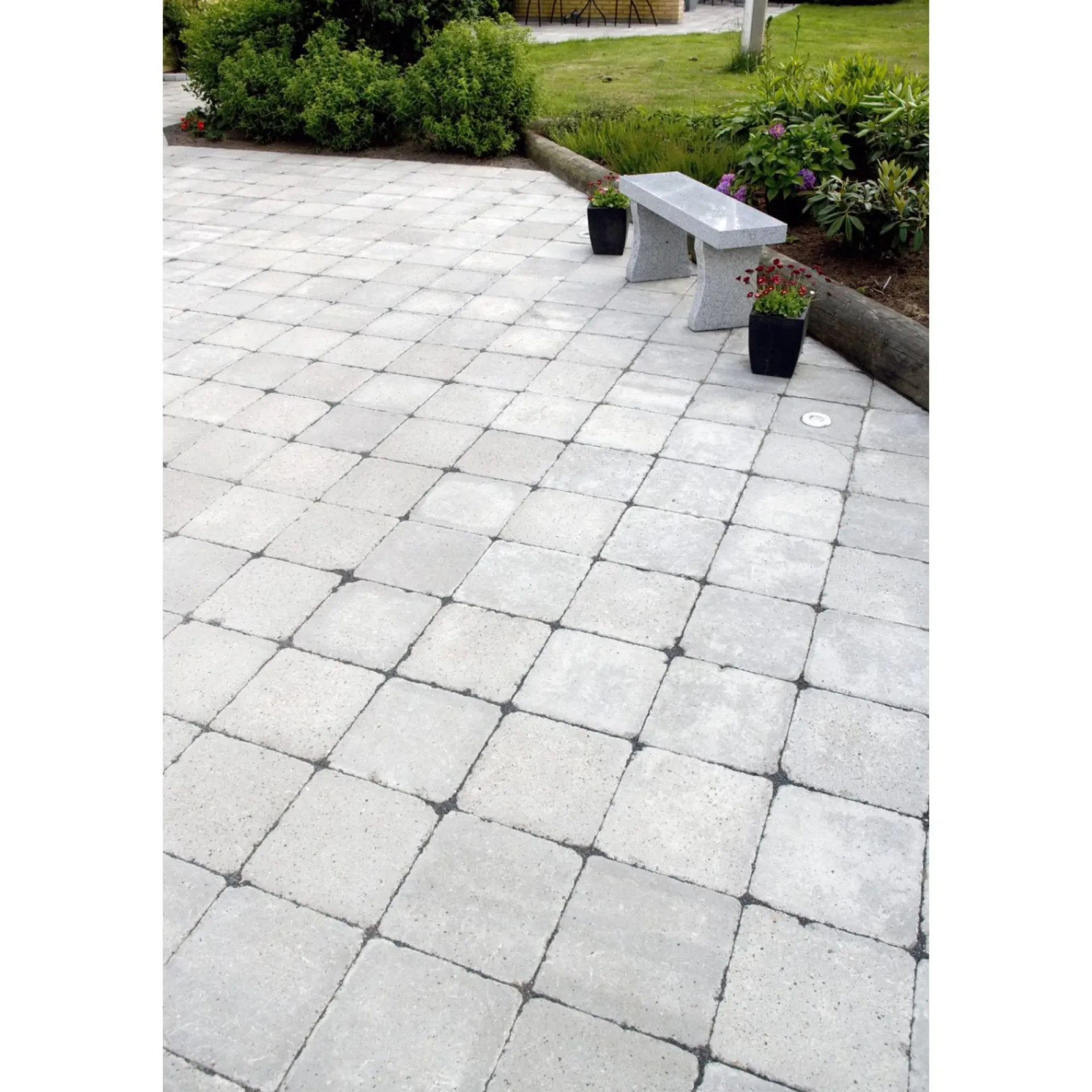 Best IBF HOLMEGAARDSTEN KVADRAT BELÆGNINGSSTEN 7 X 28 X 28 CM GRÅ