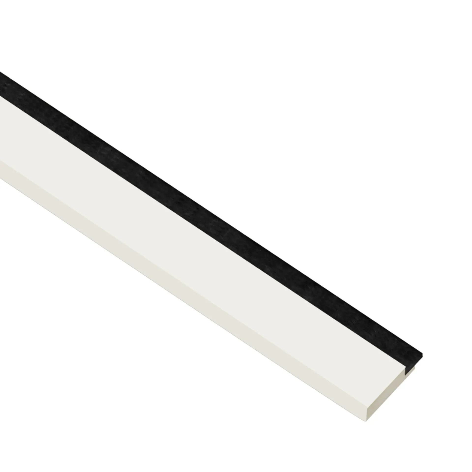 New I-Wood AFSLUTNINGSLISTE HVID 16 X 42 X 2400 MM