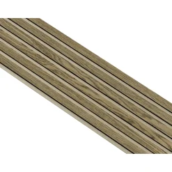 Clearance I-Wood AKUSTIKPANEL EG MØRKEBRUN OLIE 17 X 300 X 2400 MM