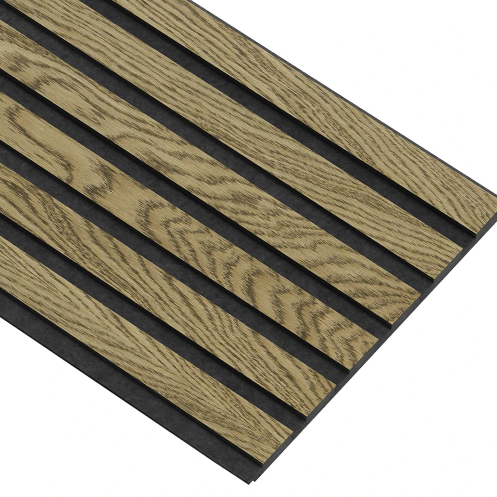New I-Wood AKUSTIKPANEL EG MØRKEBRUN OLIE 17 X 300 X 2400 MM