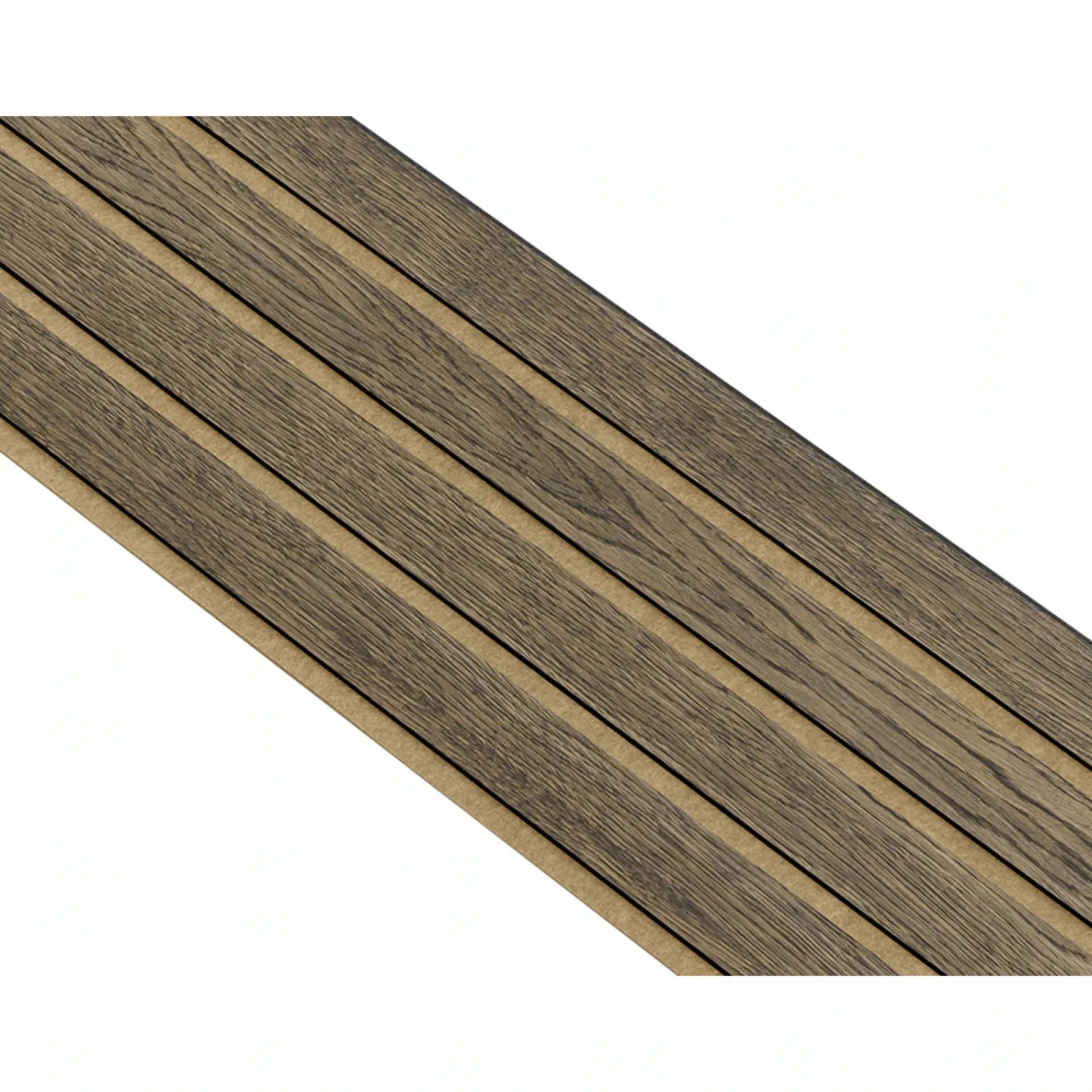 Clearance I-Wood AKUSTIKPANEL EG SORT OLIE 17 X 300 X 2400 MM