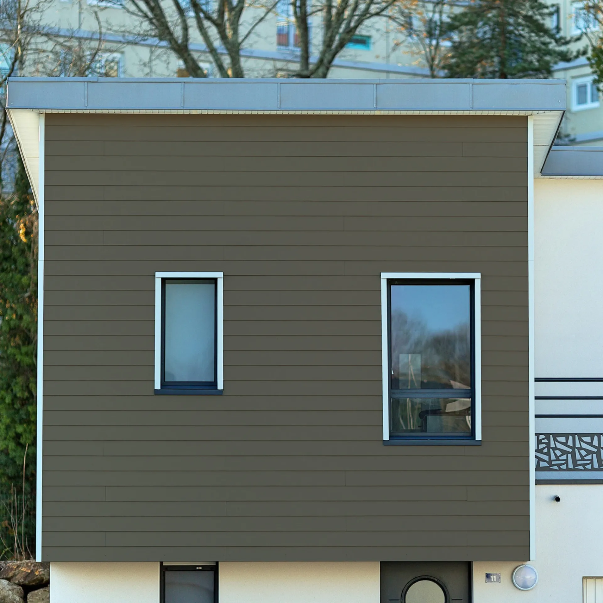 New James Hardie GLAT HARDIEPLANK 8 X 180 X 3600 MM BARKBRUN