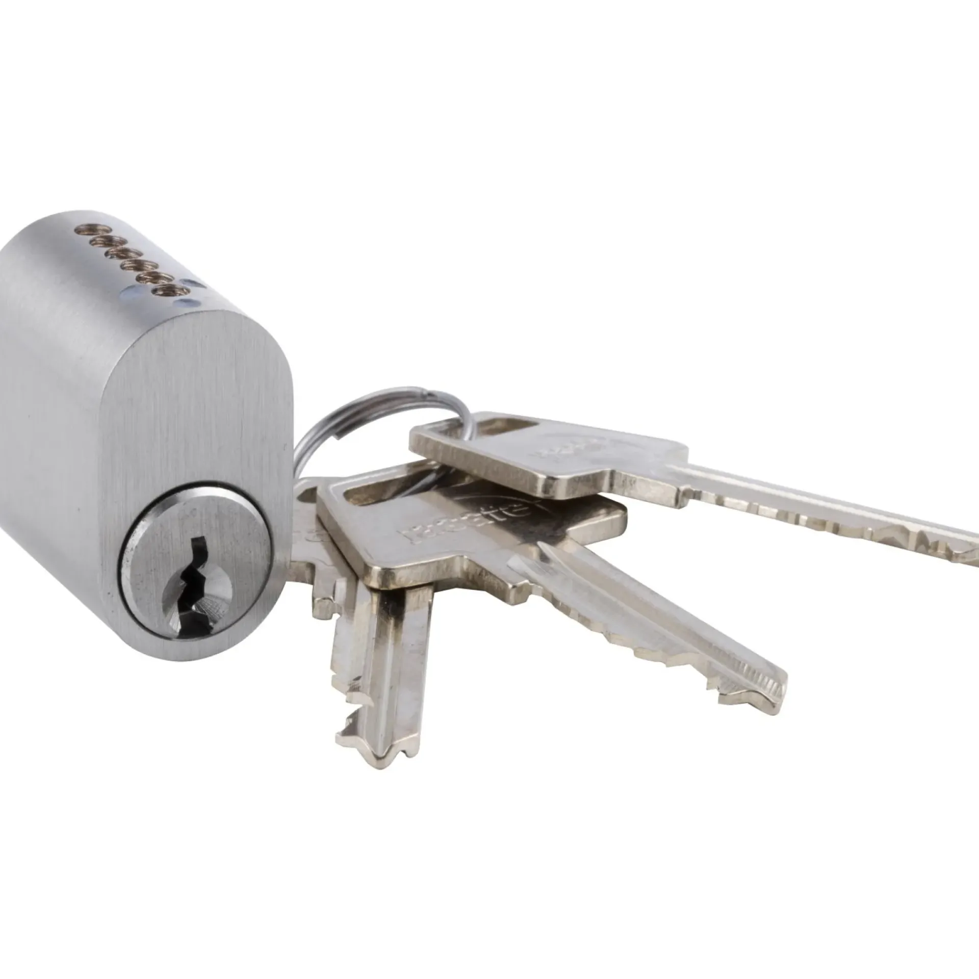 New Jasa OVAL CYLINDER 6-STIFT SØLV 1 STK