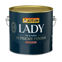 Online Jotun LADY SUPREME FINISH 80 TRÆ- OG LISTEMALING 2,7 L HVID