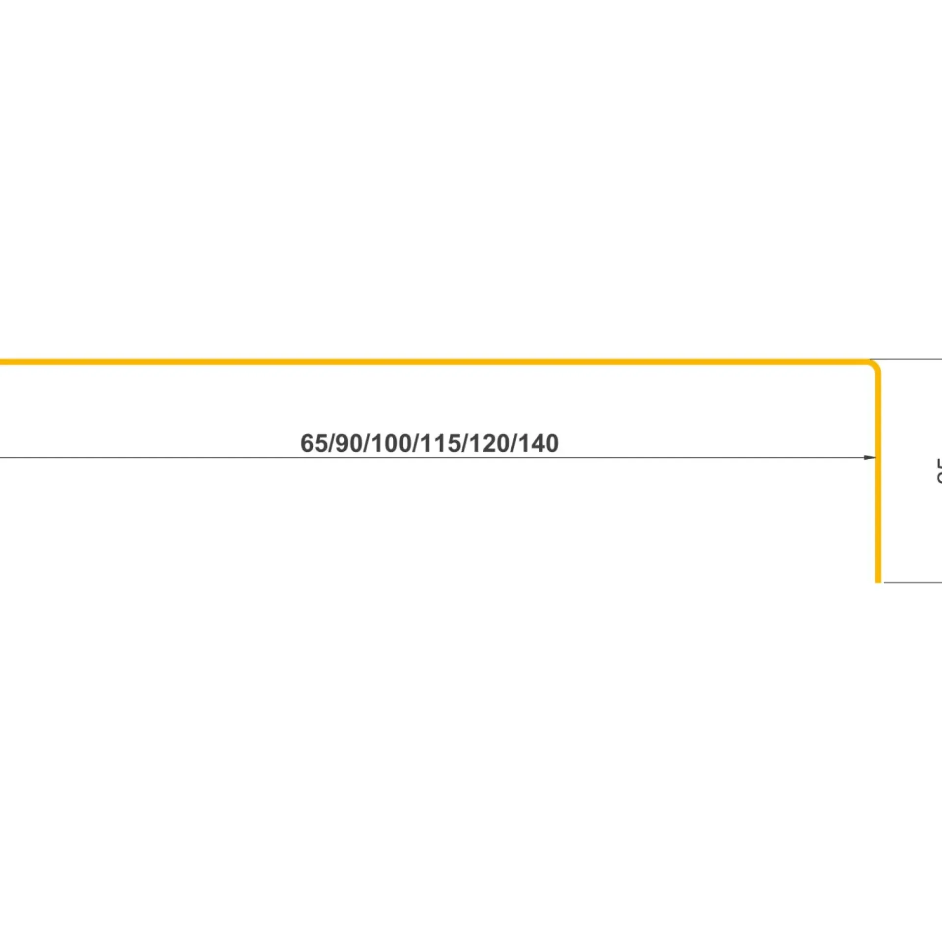 Discount Jual SORT ALU-PROFIL 21FS, 25 X 120 X 25 MM. LIMTRÆSPROFIL 1 M
