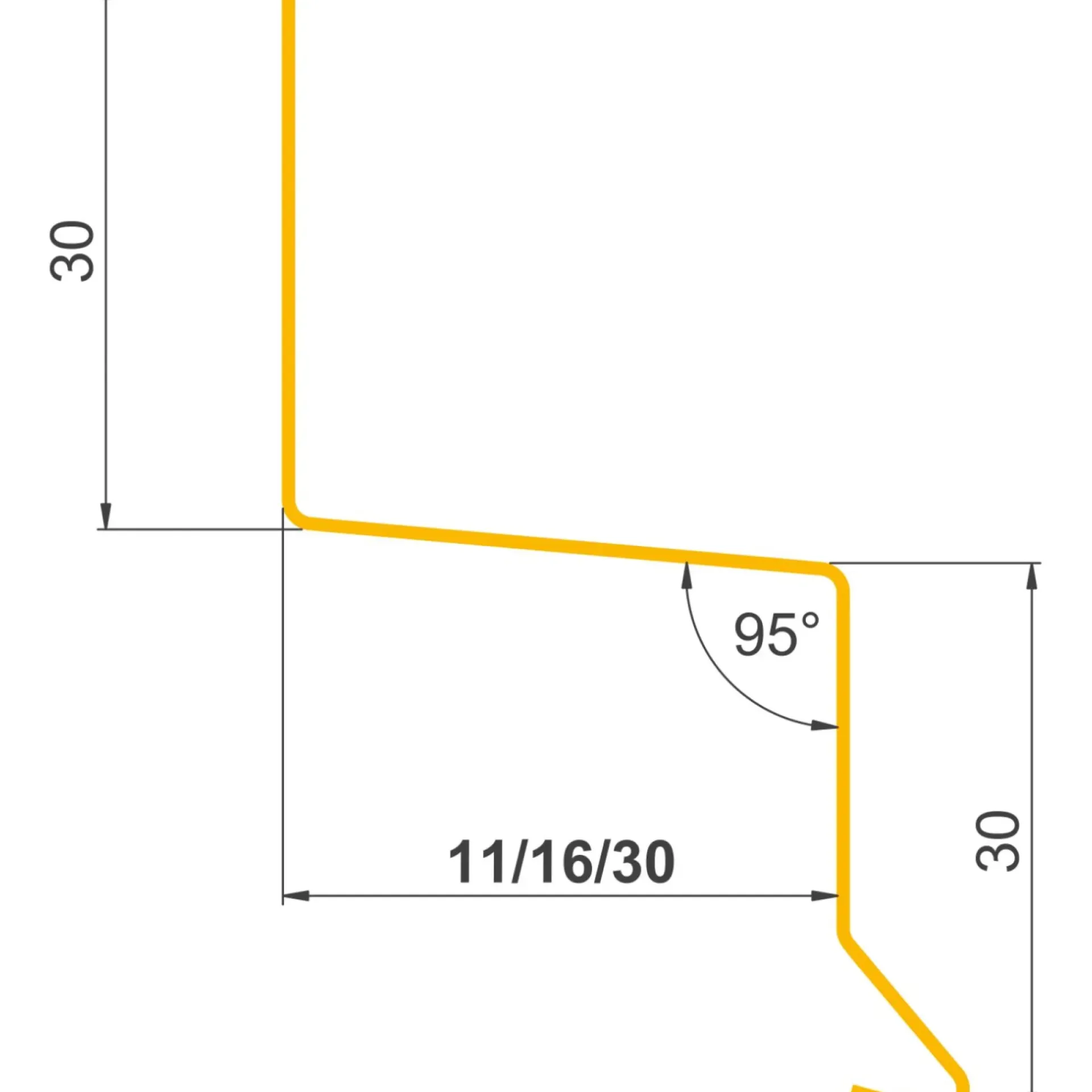 Clearance Jual SORT ALU-PROFIL 8-16S Z-PROFIL 30 X 16 X 30 MM