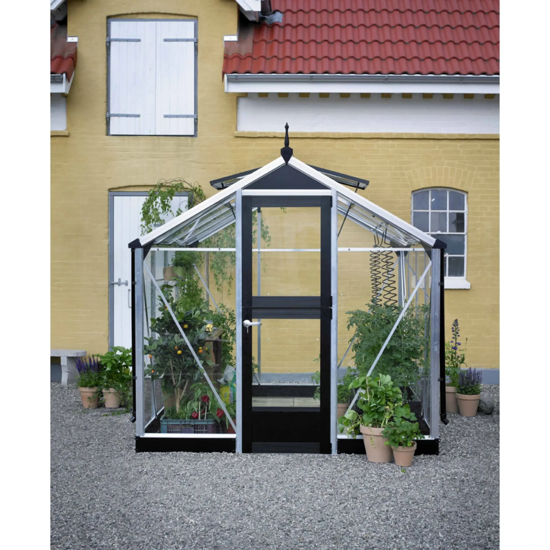Hot Juliana COMPACT EKSKL. SOKKEL DRIVHUS 10 MM POLY ALUMINIUM 8,2 M2