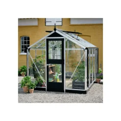 Hot Juliana COMPACT EKSKL. SOKKEL DRIVHUS 3 MM HÆRDET GLAS HELE BANER ALU 6,6 M2