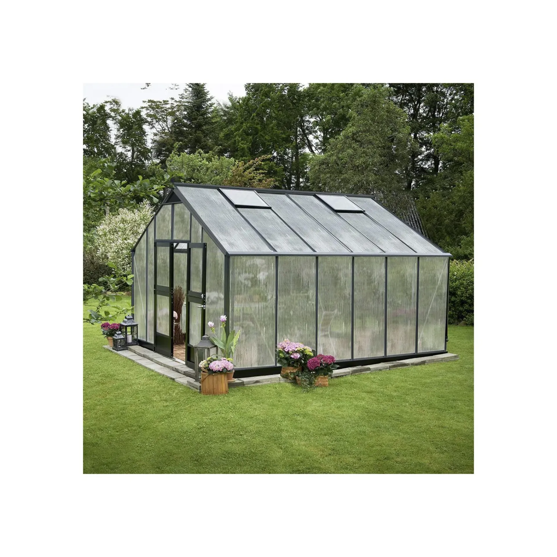 New Juliana GARTNER DRIVHUS 10 MM POLY ANTRACIT 16,2 M2