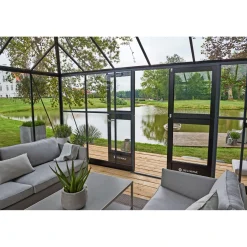 Best Juliana GRAND OASE ORANGERI 3 MM HÆRDET GLAS HELE BANER ANTRACIT 18,8 M2