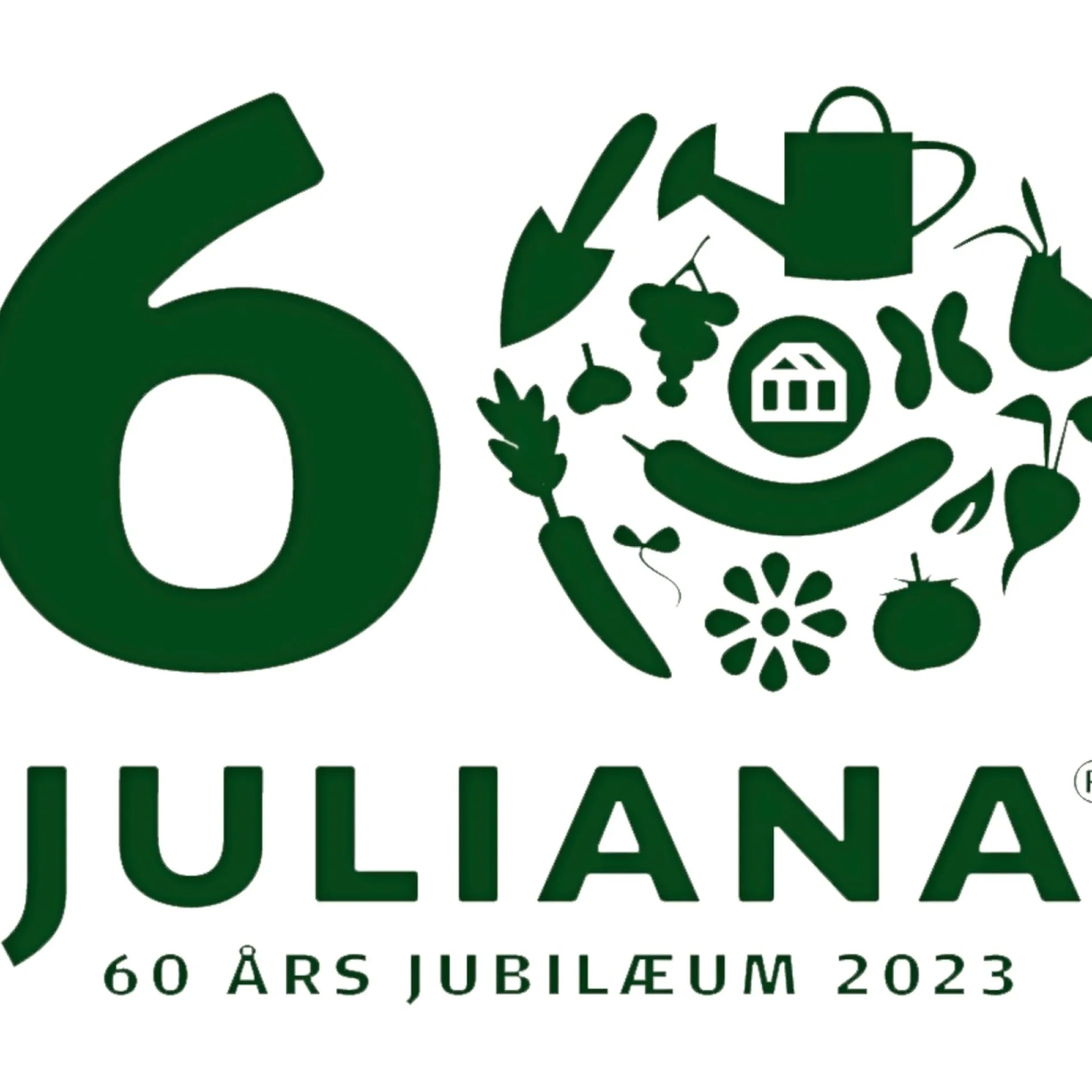 Clearance Juliana JUBII 60 EKSKL. SOKKEL DRIVHUS 3 MM HÆRDET GLAS HELE BANER SORT 15,1 M2