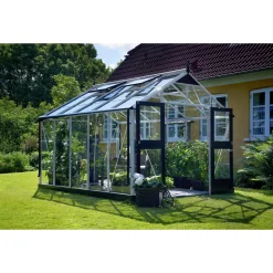 New Juliana PREMIUM DRIVHUS 3 MM HÆRDET GLAS HELE BANER ALUMINIUM 10,9 M2