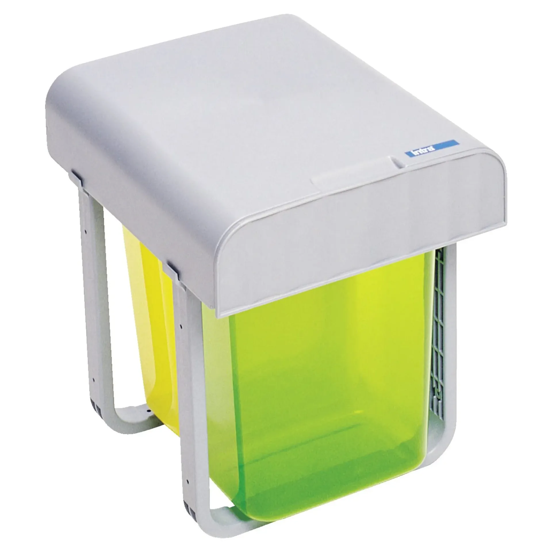 Clearance Juvel ALADIN 2 AFFALDSSTATIV HVID/GUL 8+8 L