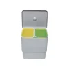 Discount Juvel SESAMO2 AFFALDSSPAND HVID/GUL/GRØN 8+8 L
