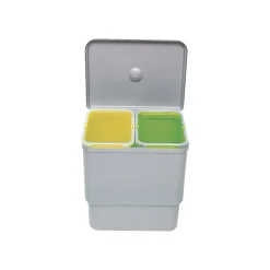 Discount Juvel SESAMO2 AFFALDSSPAND HVID/GUL/GRØN 8+8 L