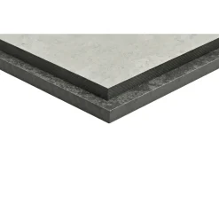 New Keflico COMPACT MINERAL/CERAMIC TERRA BORDPLADE GRÅ 620 X 3000 X 12 MM