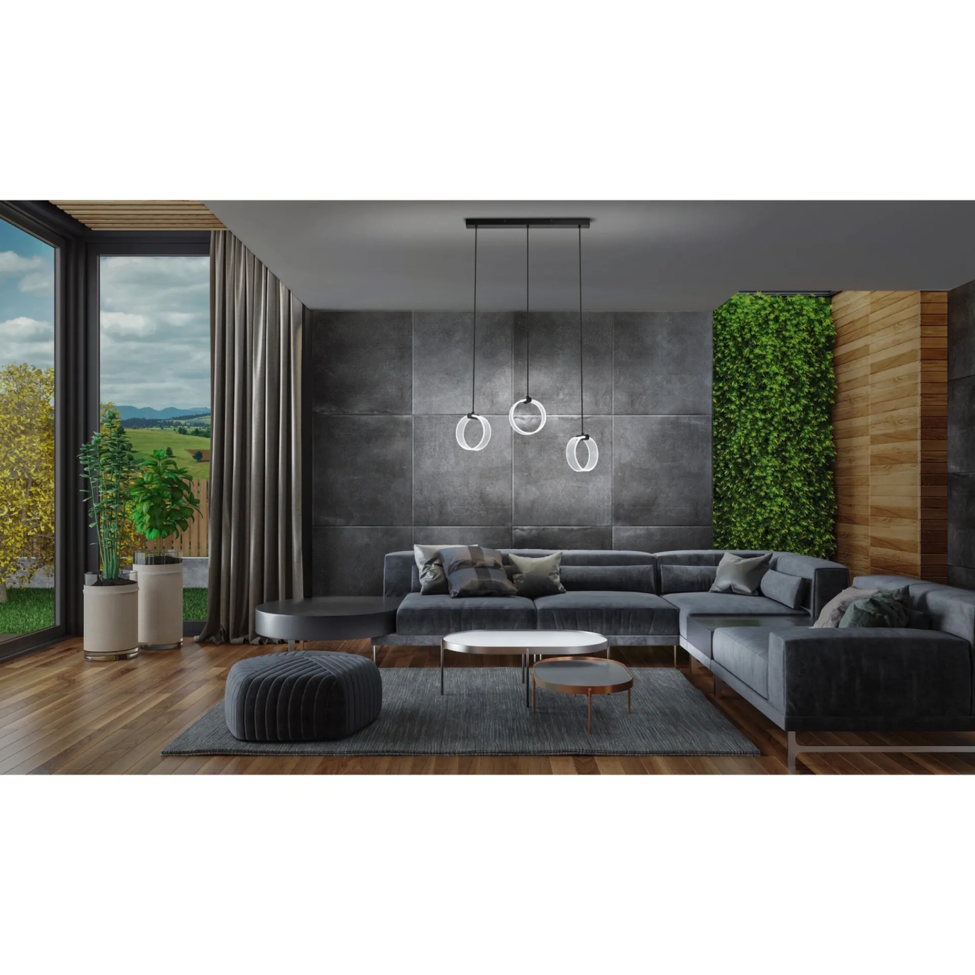 Clearance LEDVANCE DECOR CIRCLE PENDEL SORT 22,2 CM