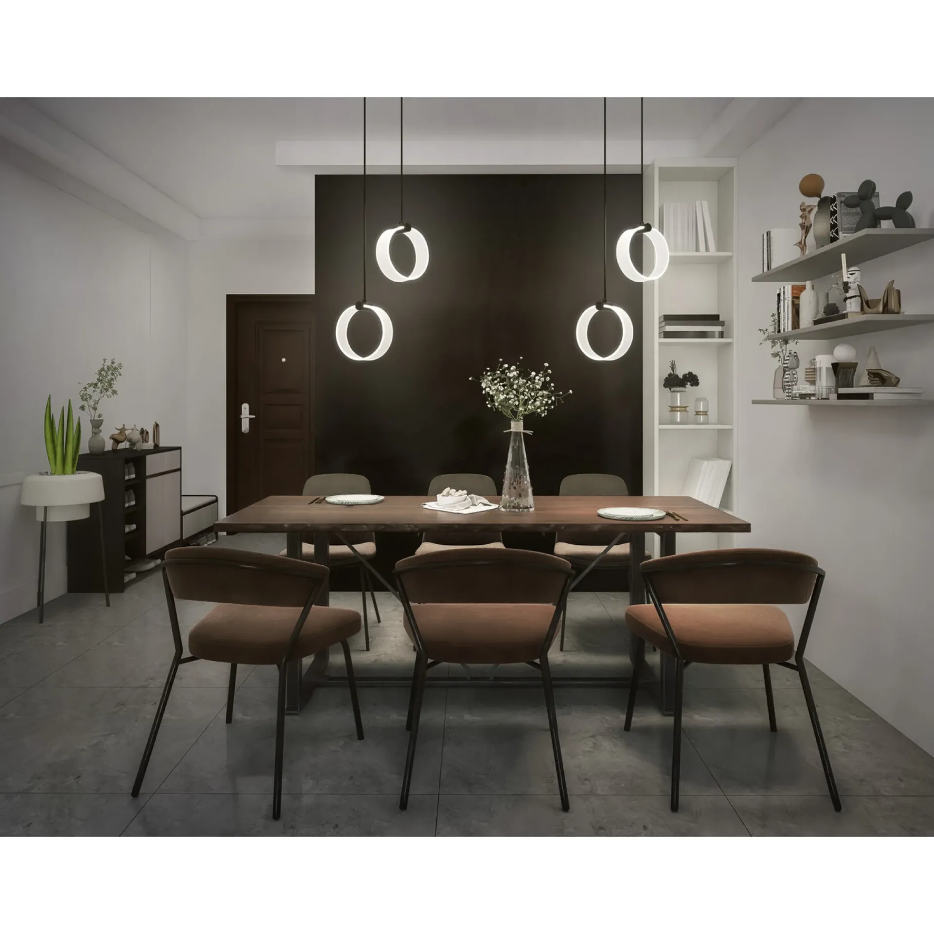 Discount LEDVANCE DECOR CIRCLE PENDEL SORT 22,7 CM