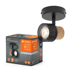 Discount LEDVANCE DECOR CORK SPOTLAMPE SORT GU10 3,4W
