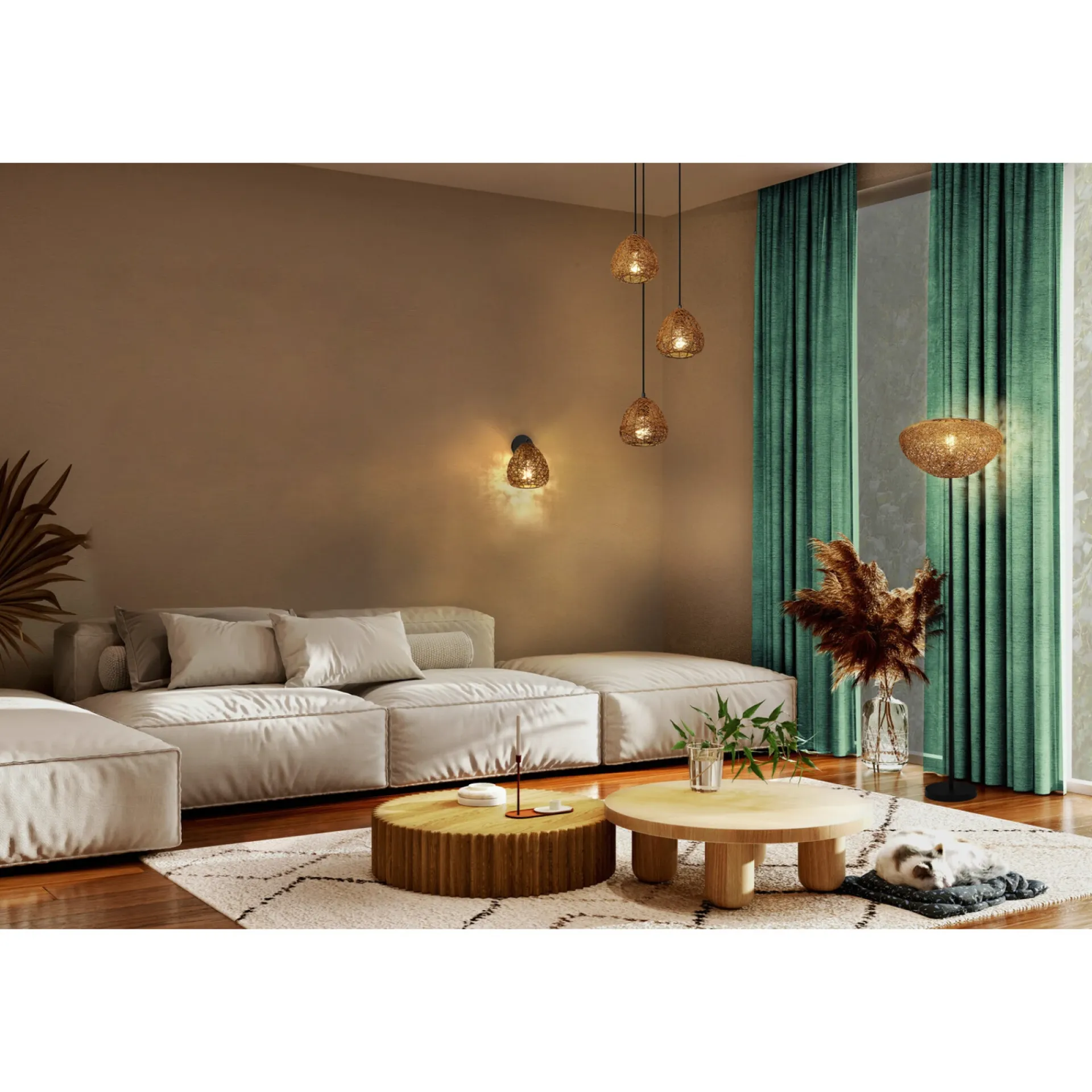 New LEDVANCE DECOR DROP PENDEL BEIGE 22,8 CM