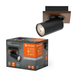 Online LEDVANCE DECOR MERCURY SPOTLAMPE TRÆ/SORT GU10 3,4W