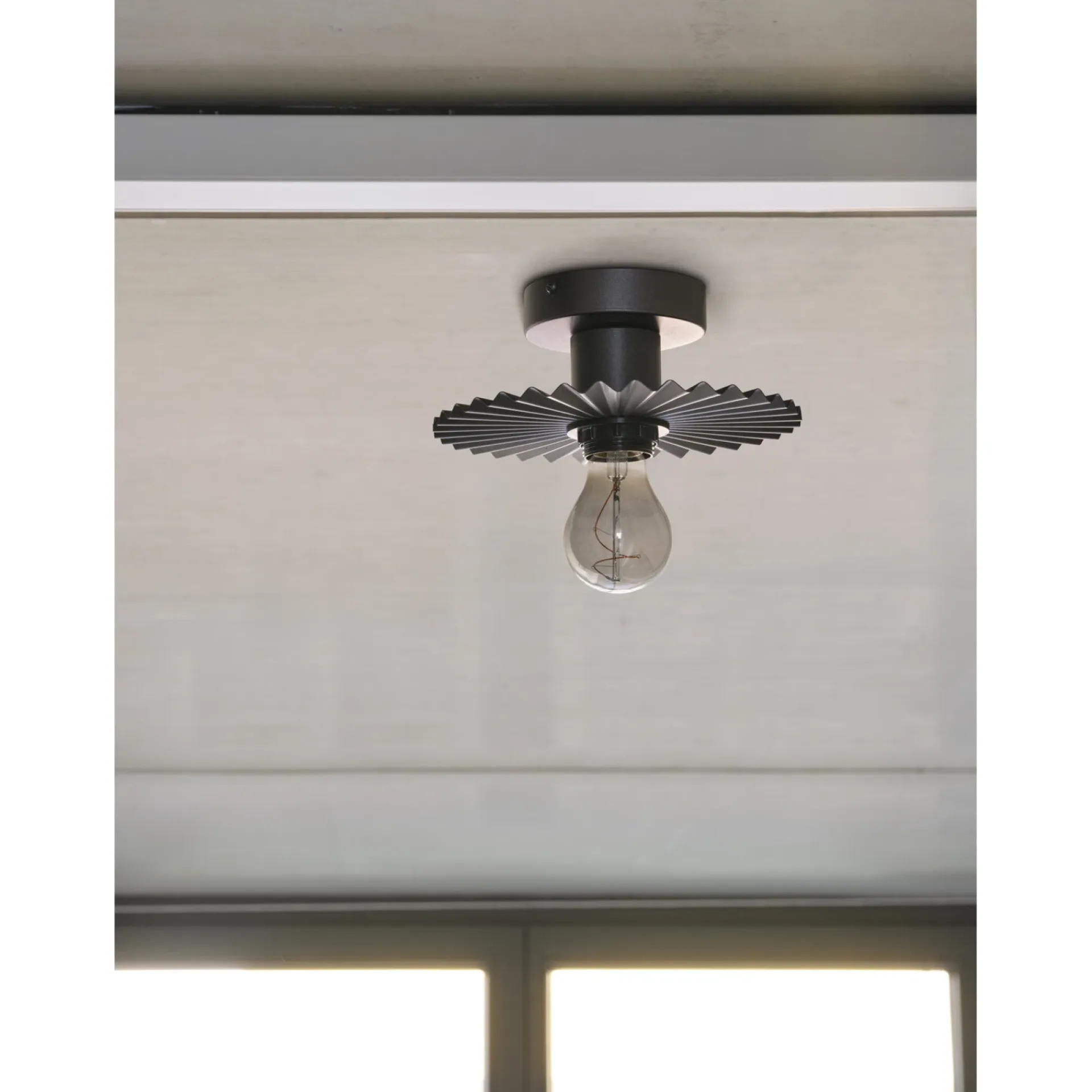 New LEDVANCE DECOR PLISSEE LOFTLAMPE MØRK GRØN 21,3 CM