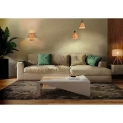 Best LEDVANCE DECOR RAFFIA GULVLAMPE BRUN/GRØN 21,3 CM