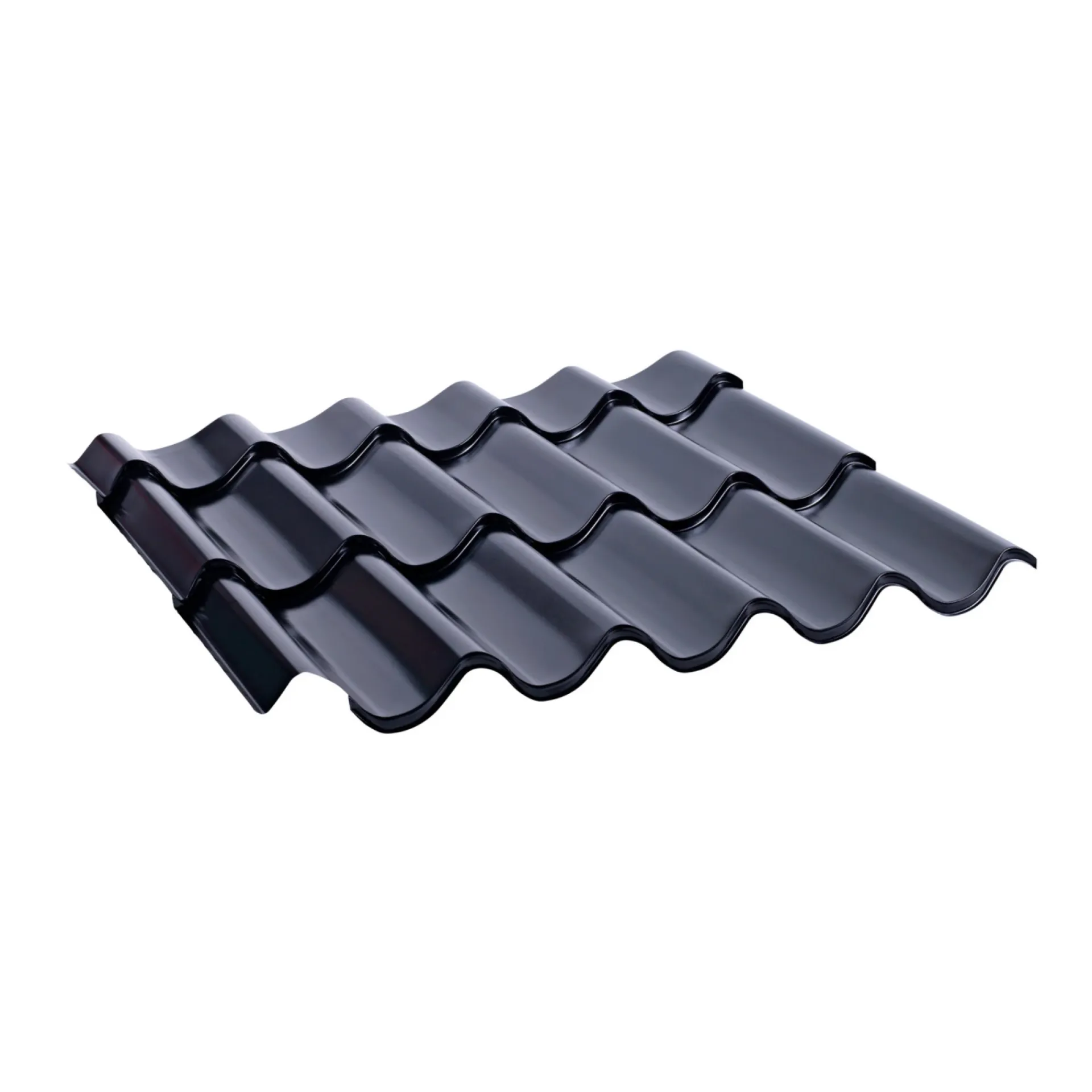 New Lindab TOPLINE 40 TAGPLADE SORT POLYESTER