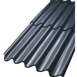 Lindab TOPLINE 107 TAGPLADE SORT POLYESTER