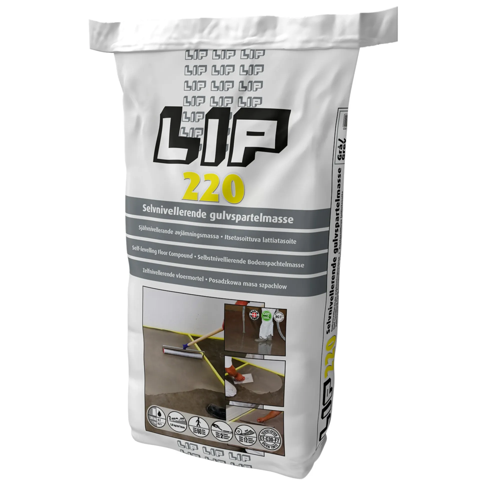 Hot LIP 220 GULVSPARTELMASSE 20 KG