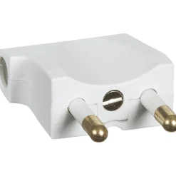 Outlet LK 2 STK. STIKPROP HVID FLAD VINKEL U/ JORD