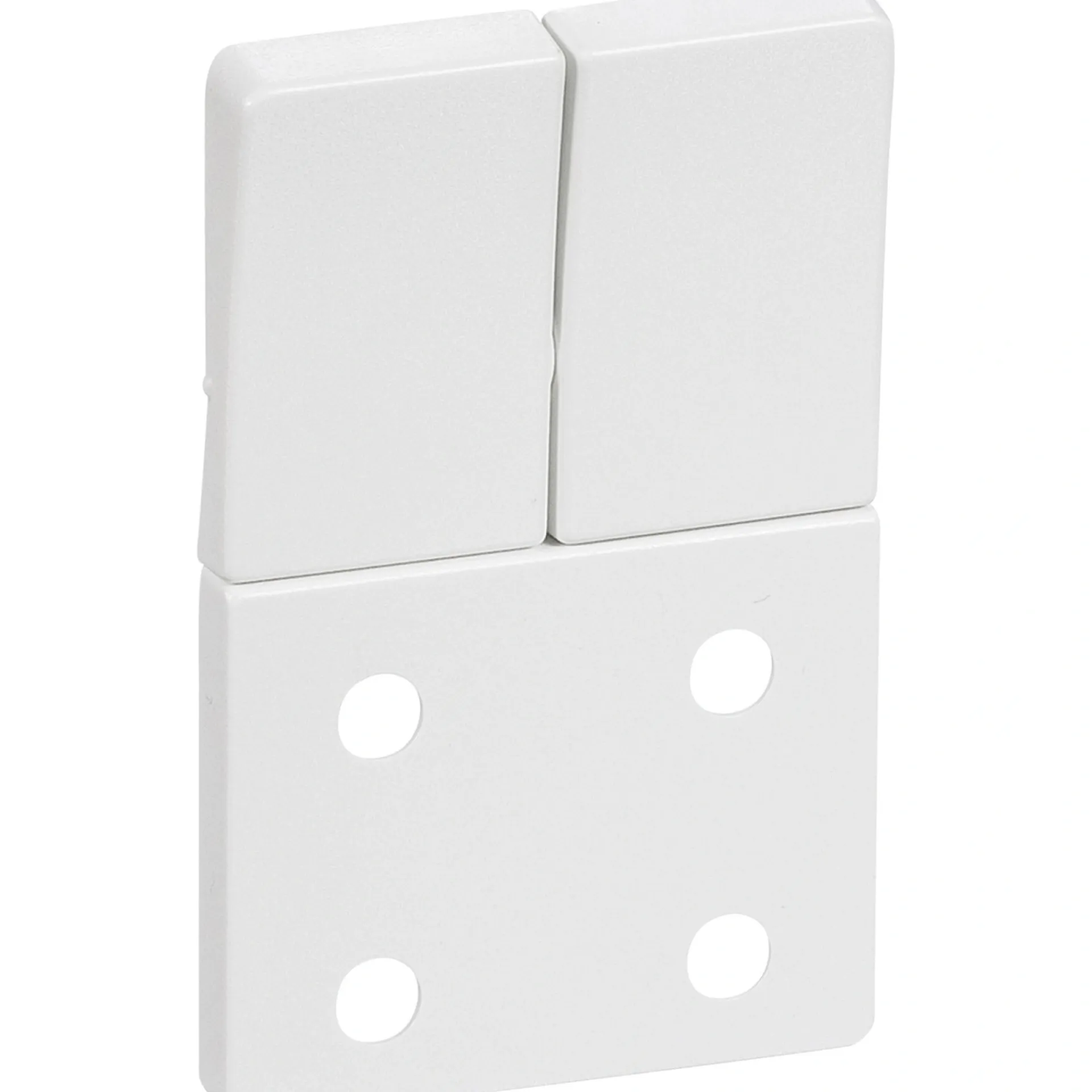New LK Fuga 1,5 MODUL DOBBELT AFDÆKNING HVID U/JORD