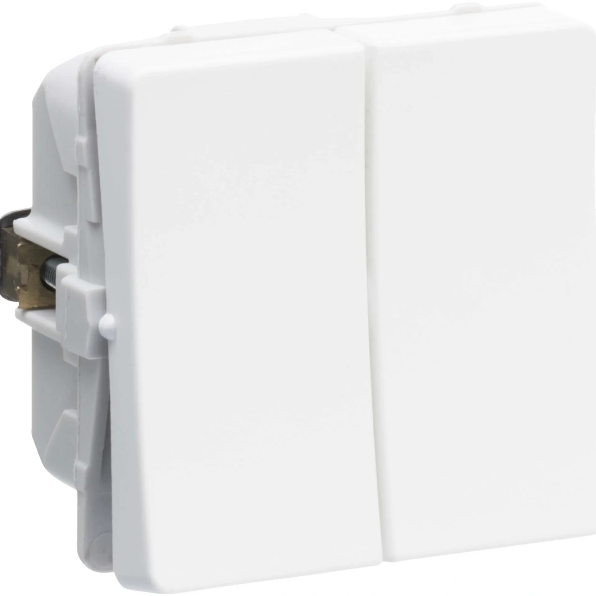 Clearance LK Fuga 1 MODUL, DOBBELT ALM. KRONE AFBRYDER HVID