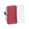 Hot LK Fuga 1 MODUL ENKELT M/LAMPE AFBRYDER HVID