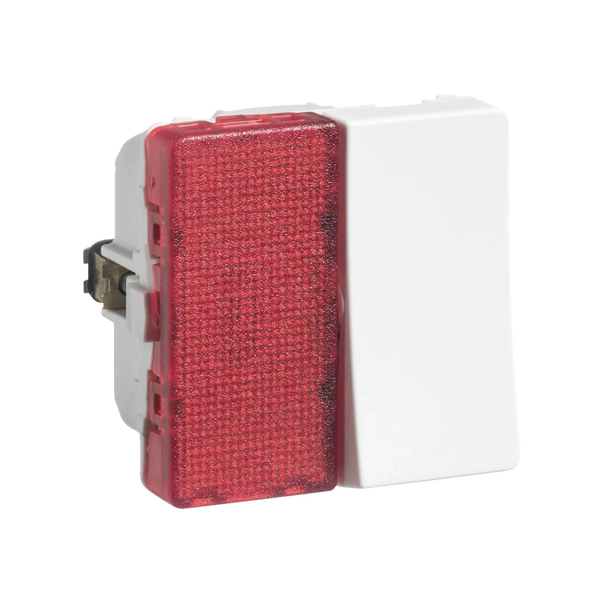 Hot LK Fuga 1 MODUL ENKELT M/LAMPE AFBRYDER HVID