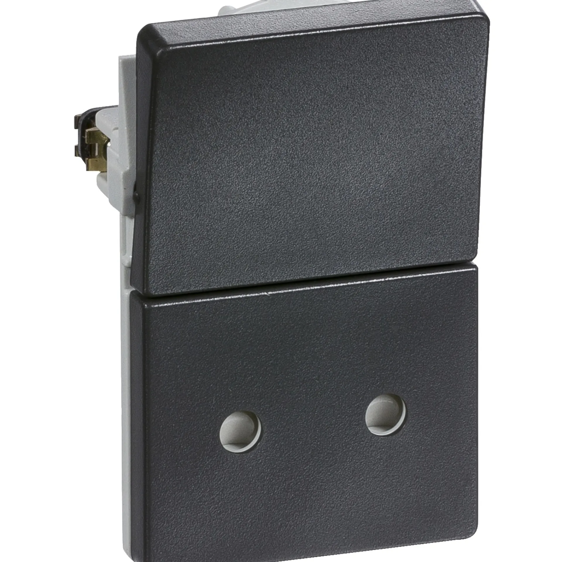 New LK Fuga 1,5 MODUL STIKKONTAKT M/AFBRYDER KOKSGRÅ U/JORD