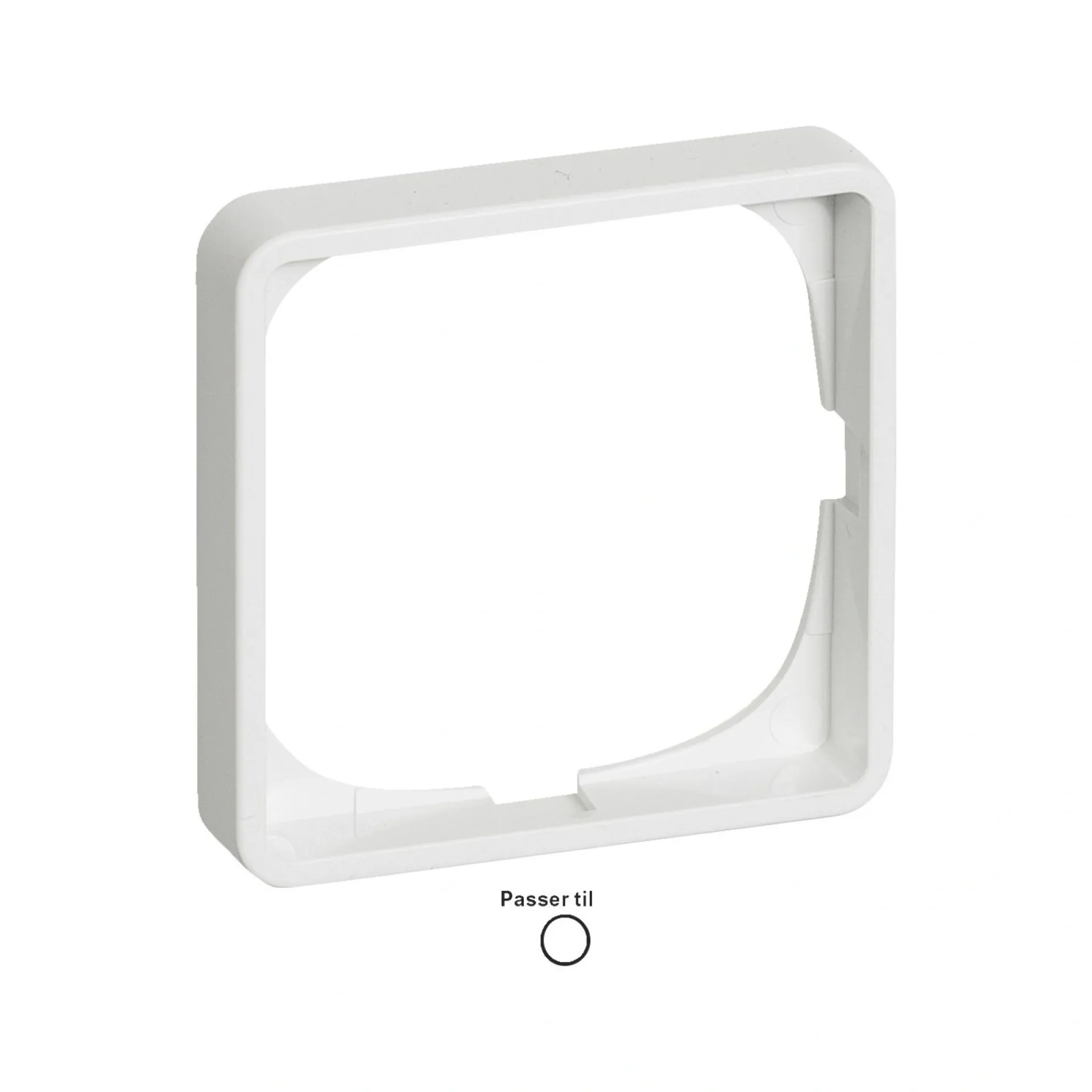 New LK Fuga BASELINE 50 RAMME HVID 1 MODUL