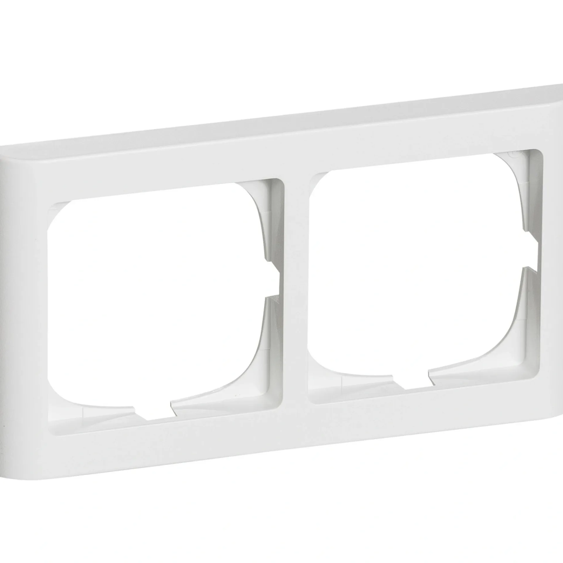 Hot LK Fuga SOFTLINE 63 RAMME HVID 2 X 1 MODUL VANDRET