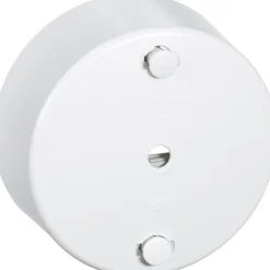 New LK RUND Ø80MM LAMPEUDTAG HVID