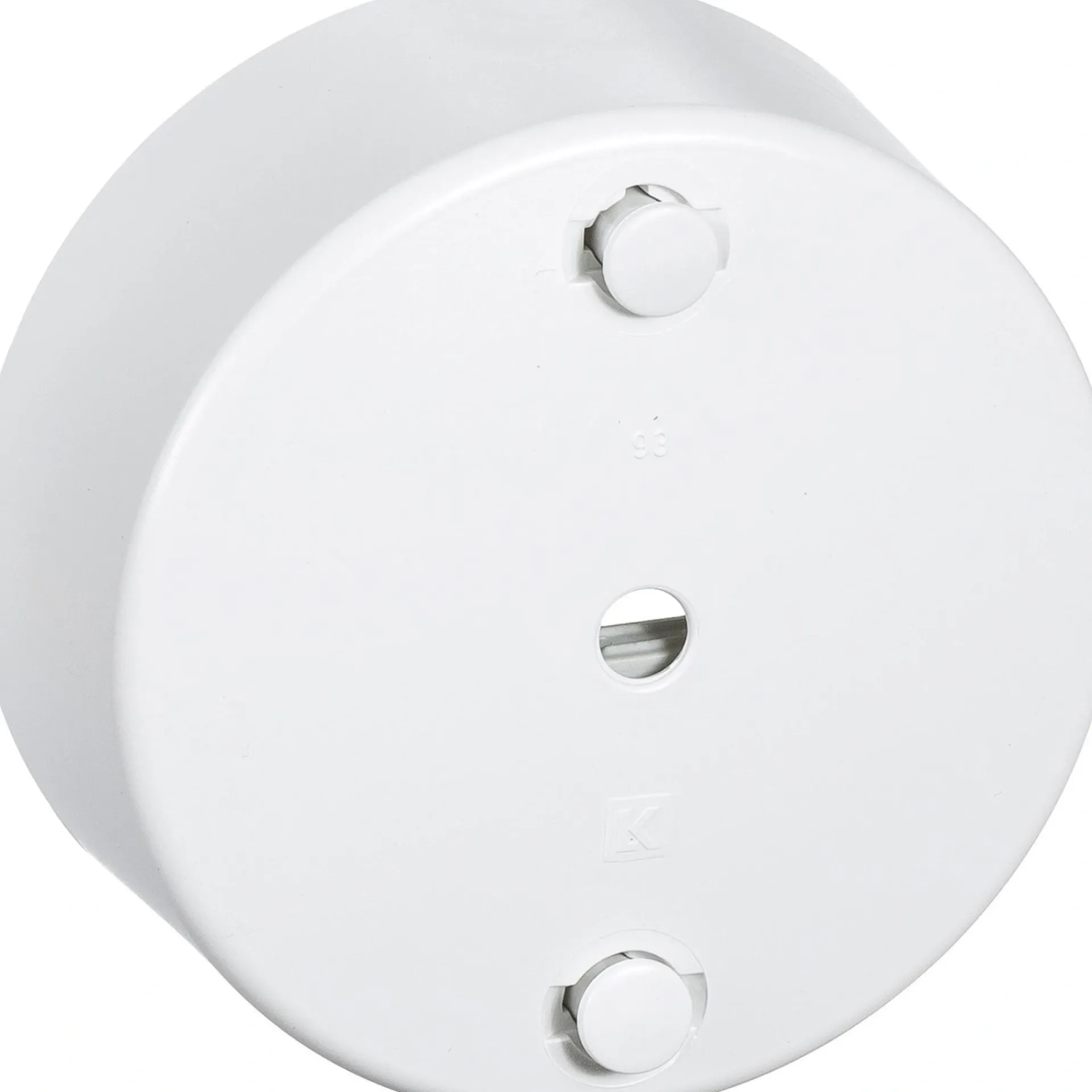 New LK RUND Ø80MM LAMPEUDTAG HVID