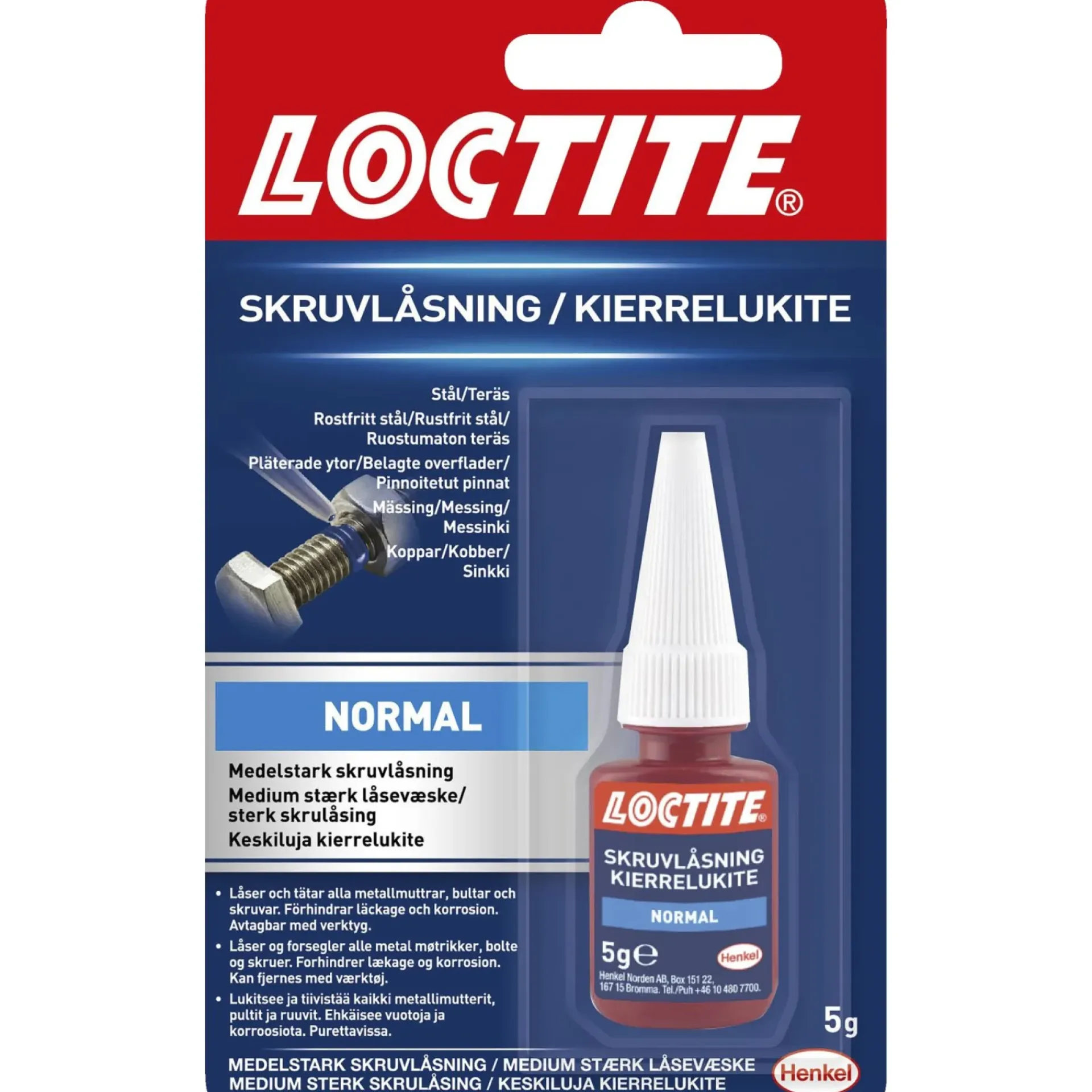 New Loctite NORMAL LÅSEVÆSKE 5 G