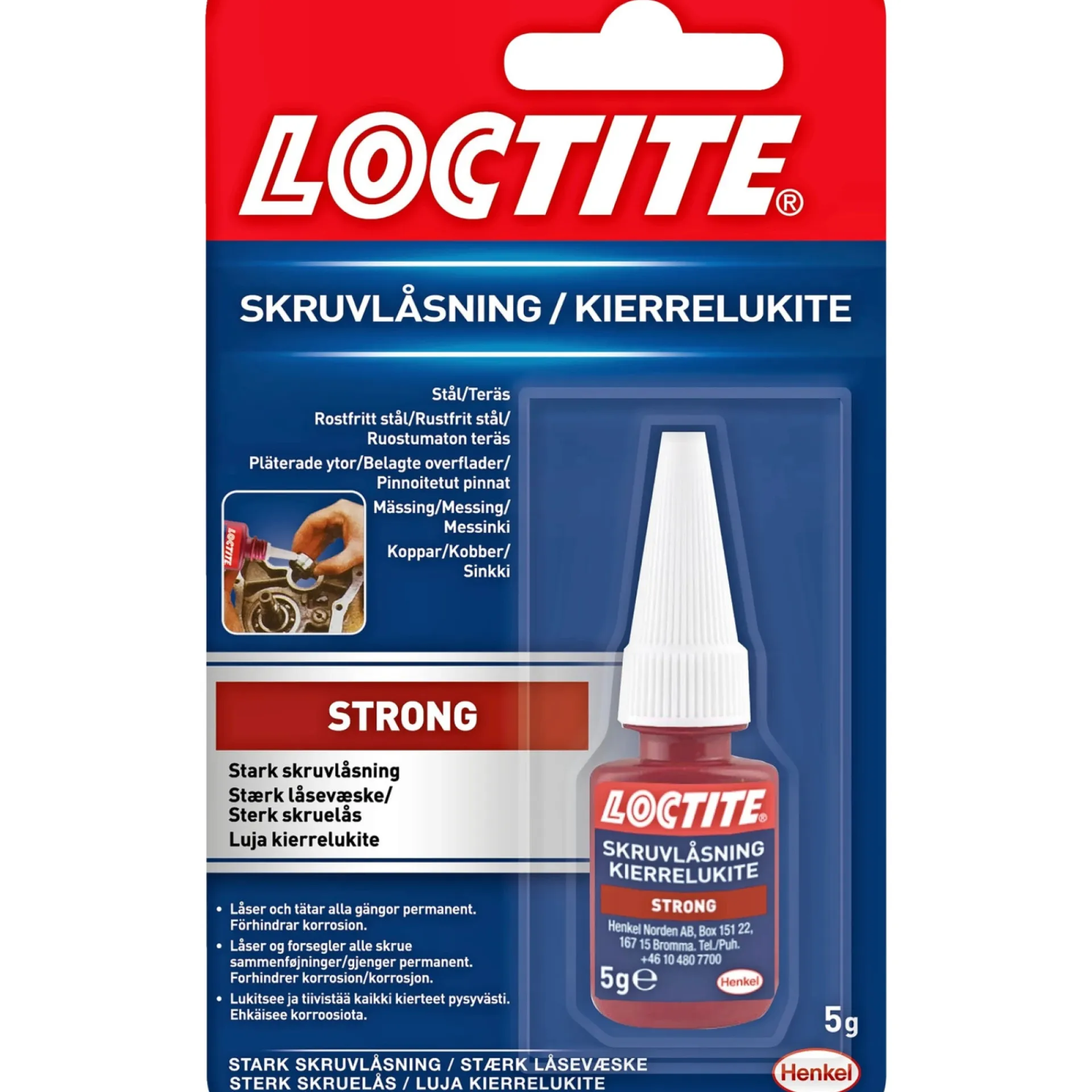 Clearance Loctite STÆRK LÅSEVÆSKE 5 G