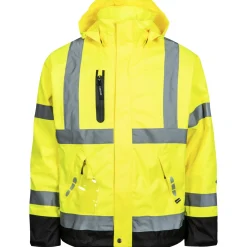 Hot Lyngsøe LYNGSØE FOX 9057-53/07 HÅNDVÆRKER REGNJAKKE HI-VIZ XL GUL/SORT