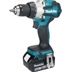 Clearance Makita DHP489RTJ SLAGBOREMASKINE AKKU MED BATTERI OG LADER