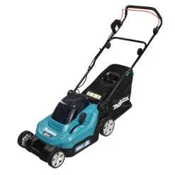 New Makita DLM382PT2 PLÆNEKLIPPER AKKU 18V MED BATTERI OG LADER
